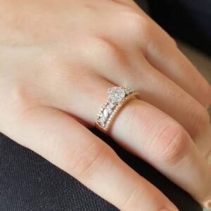 ring 24k gold plated